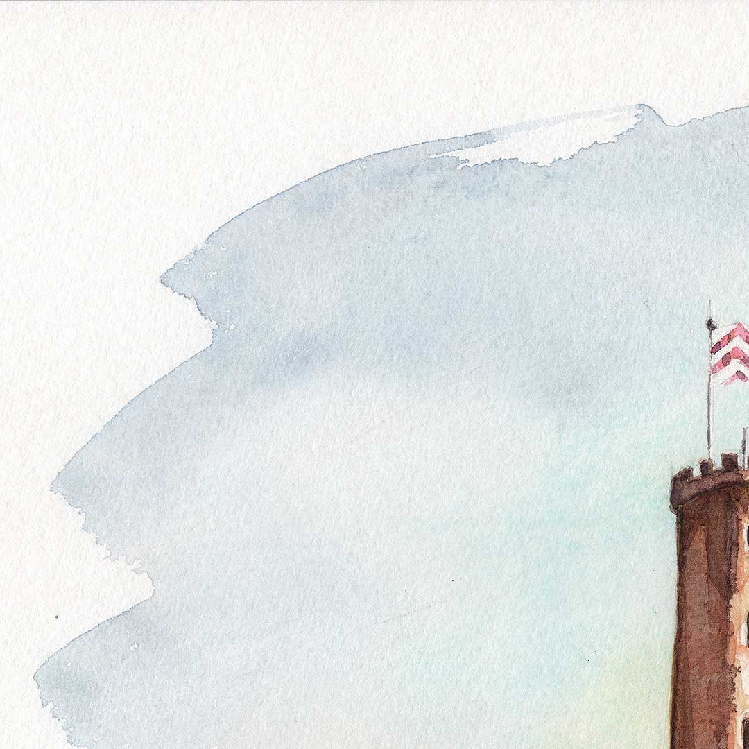 „Sparrenburg Bielefeld“ – Watercolour Painting