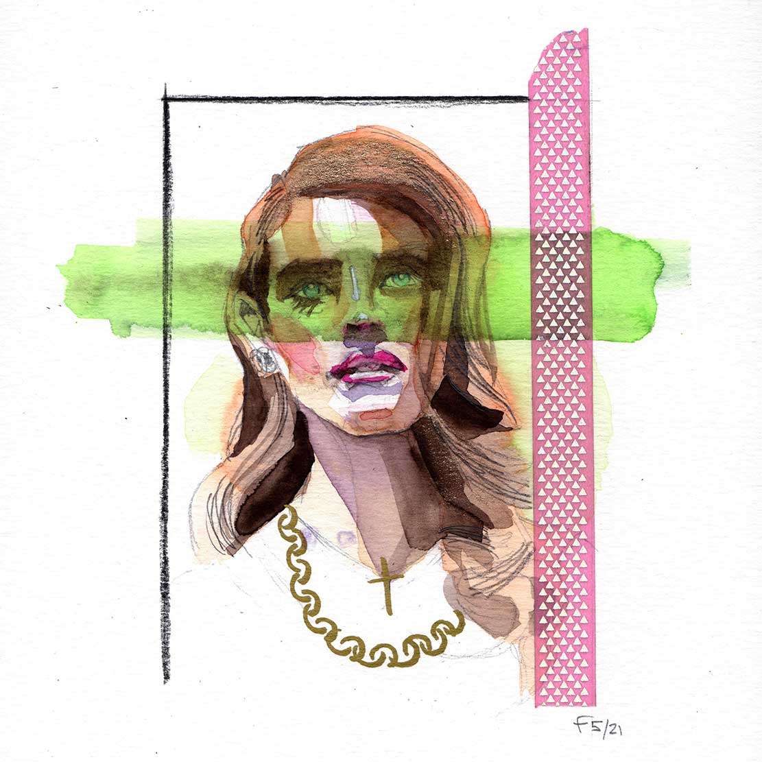 „Portrades“ – small watercolour portraits for a budget