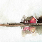 „Swedish Lakeside Landscape“ – Watercolour Painting