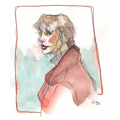 „Portrades“ – small watercolour portraits for a budget