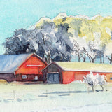 „Swedish Winter Landscape“ – Watercolour Painting